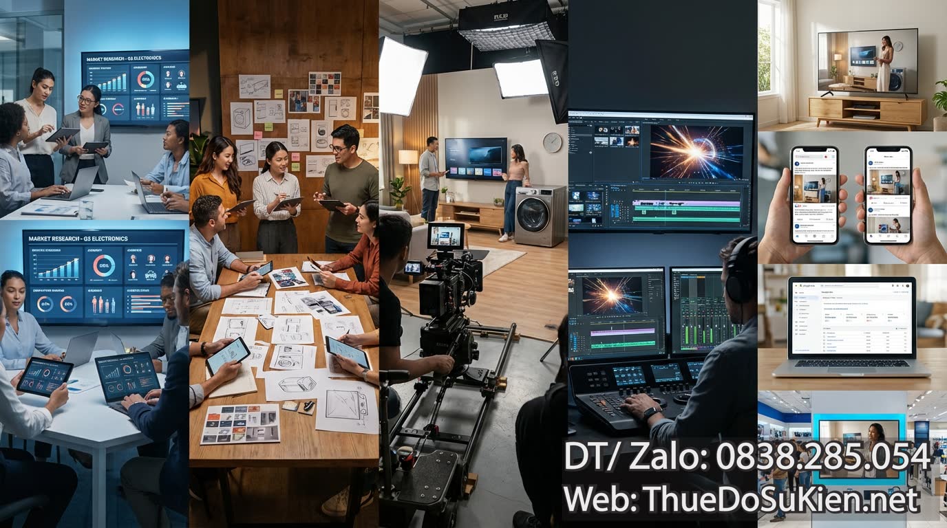 Quy Trình Sản Xuất TVC Quảng Cáo Sáng Tạo Thiết Bị Điện Máy TVC 15s Chuẩn Chỉnh