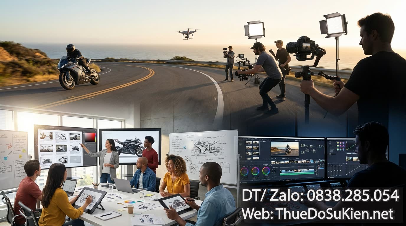 Quy Trình Sản Xuất TVC Thương Hiệu Xe Máy TVC YouTube Chuyên Nghiệp