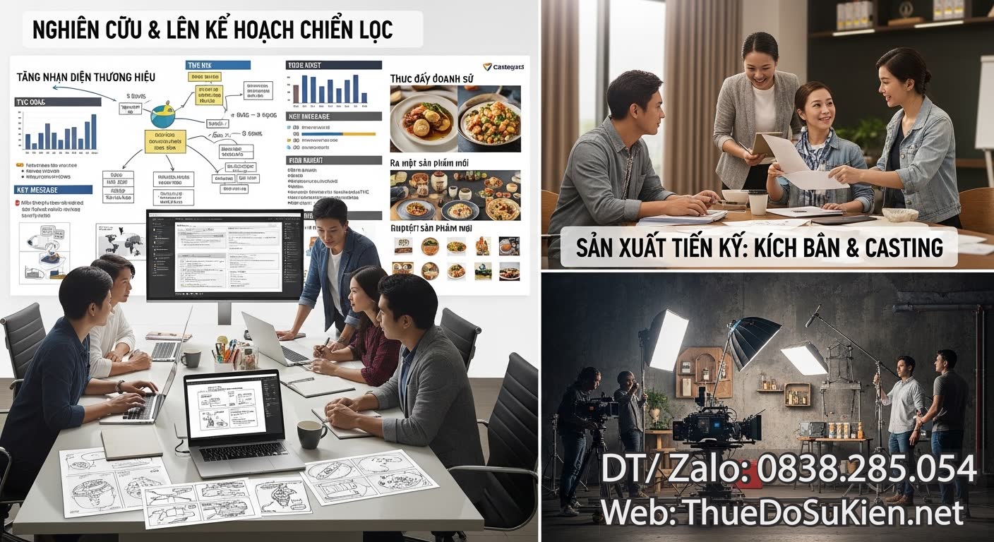 Các Bước Chủ Chốt Trong Quy Trình Sản Xuất TVC Quảng Cáo Marketing F&B TVC
Facebook