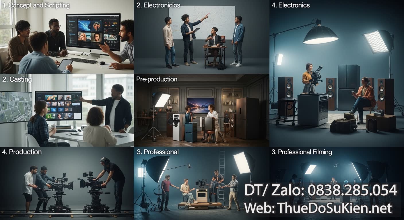 Quy Trình Chuẩn Để Sản Xuất TVC 15s Đa Ngành Hiệu Quả