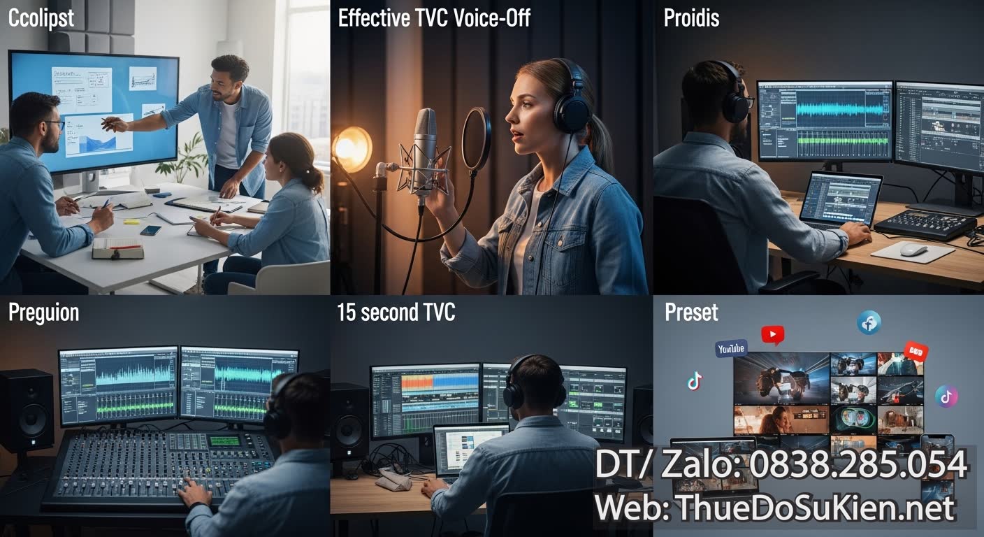 Quy Trình Chuyên Nghiệp Cho Voice Off Sản Xuất TVC TVC 15s