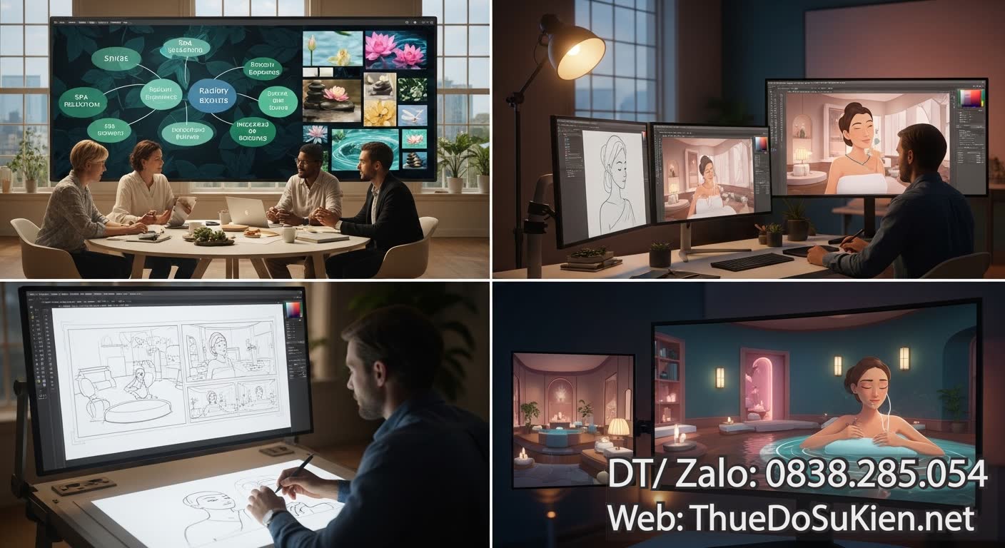 Quy Trình Chuyên Nghiệp Để Làm TVC Marketing Spa TVC 2D Thành Công