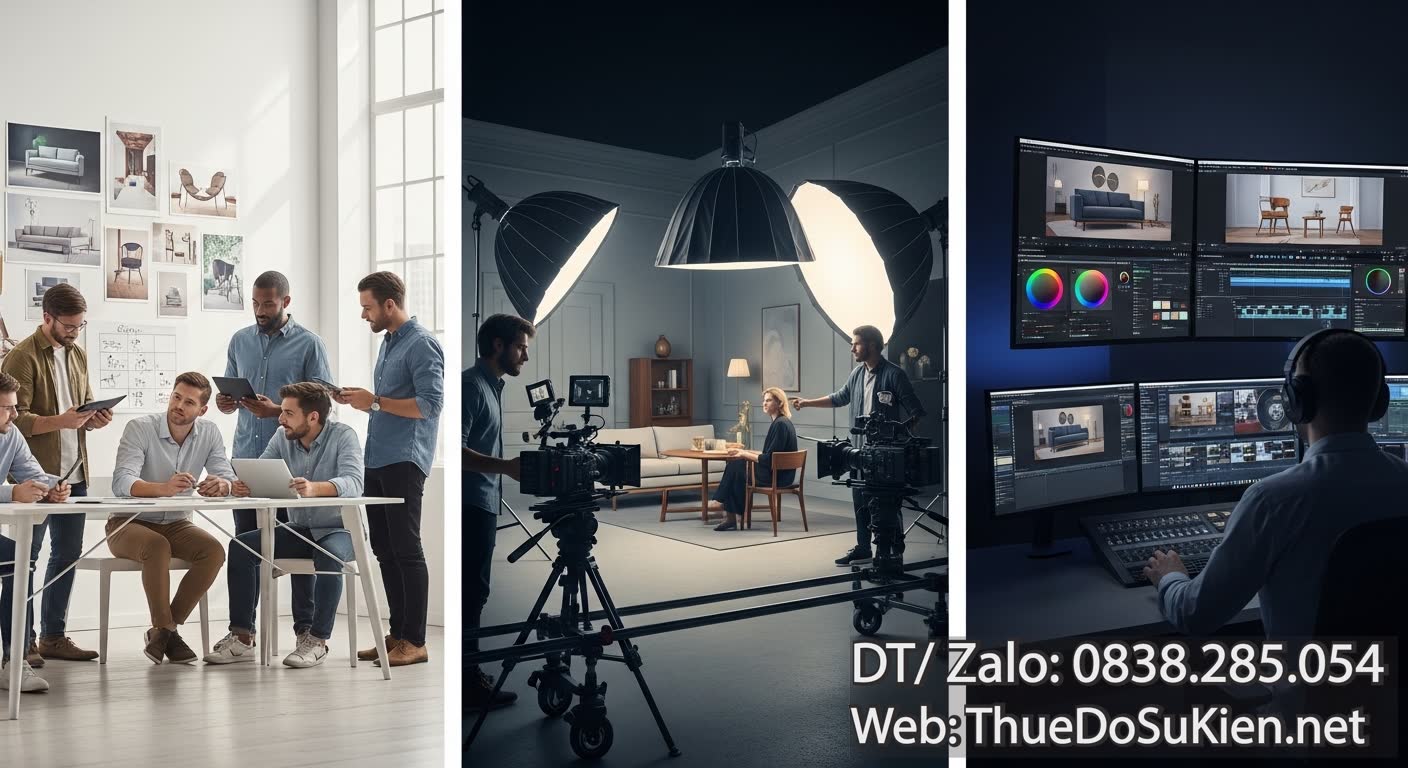 Quy Trình Chuyên Nghiệp Để Làm TVC Trọn Gói Nội Thất TVC Sản Phẩm Hiệu Quả