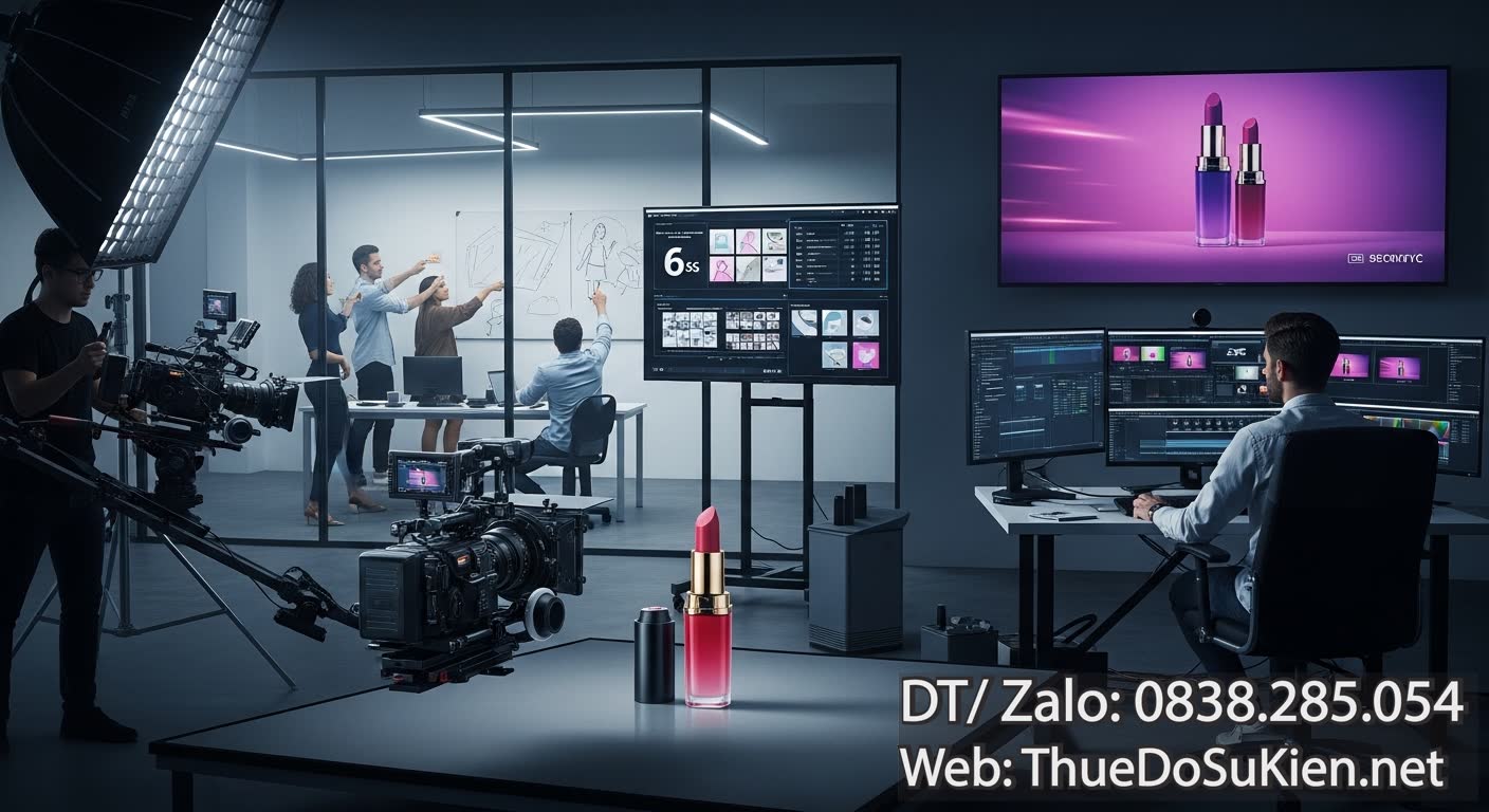 Quy Trình Dịch Vụ Sản Xuất TVC Gấp Mỹ Phẩm TVC 6s Chuyên Nghiệp