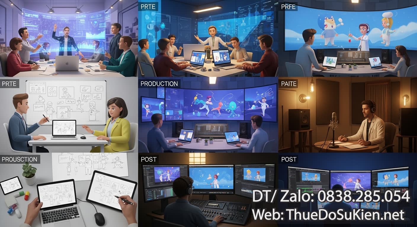 Quy trình làm TVC theo yêu cầu dược phẩm TVC 2D chuyên nghiệp