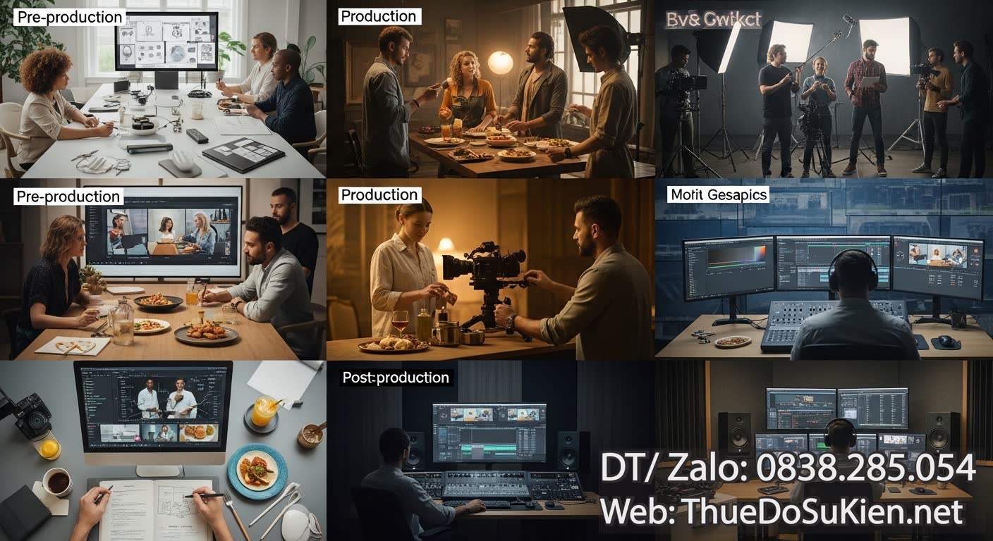 Quy Trình Production TVC Cao Cấp F&B TVC YouTube Từ A-Z