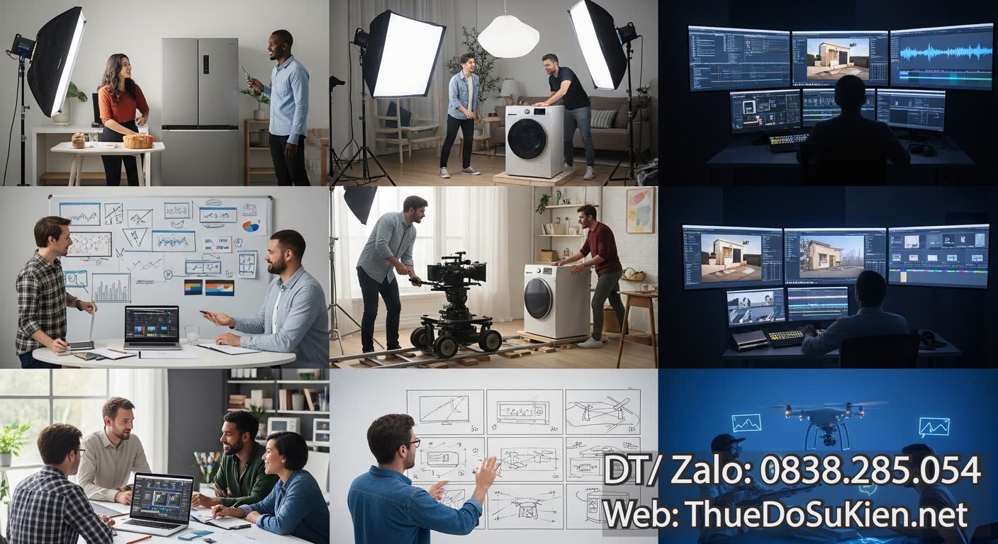 Quy Trình Production TVC Viral Thiết Bị Điện Máy TVC 45s Toàn Diện