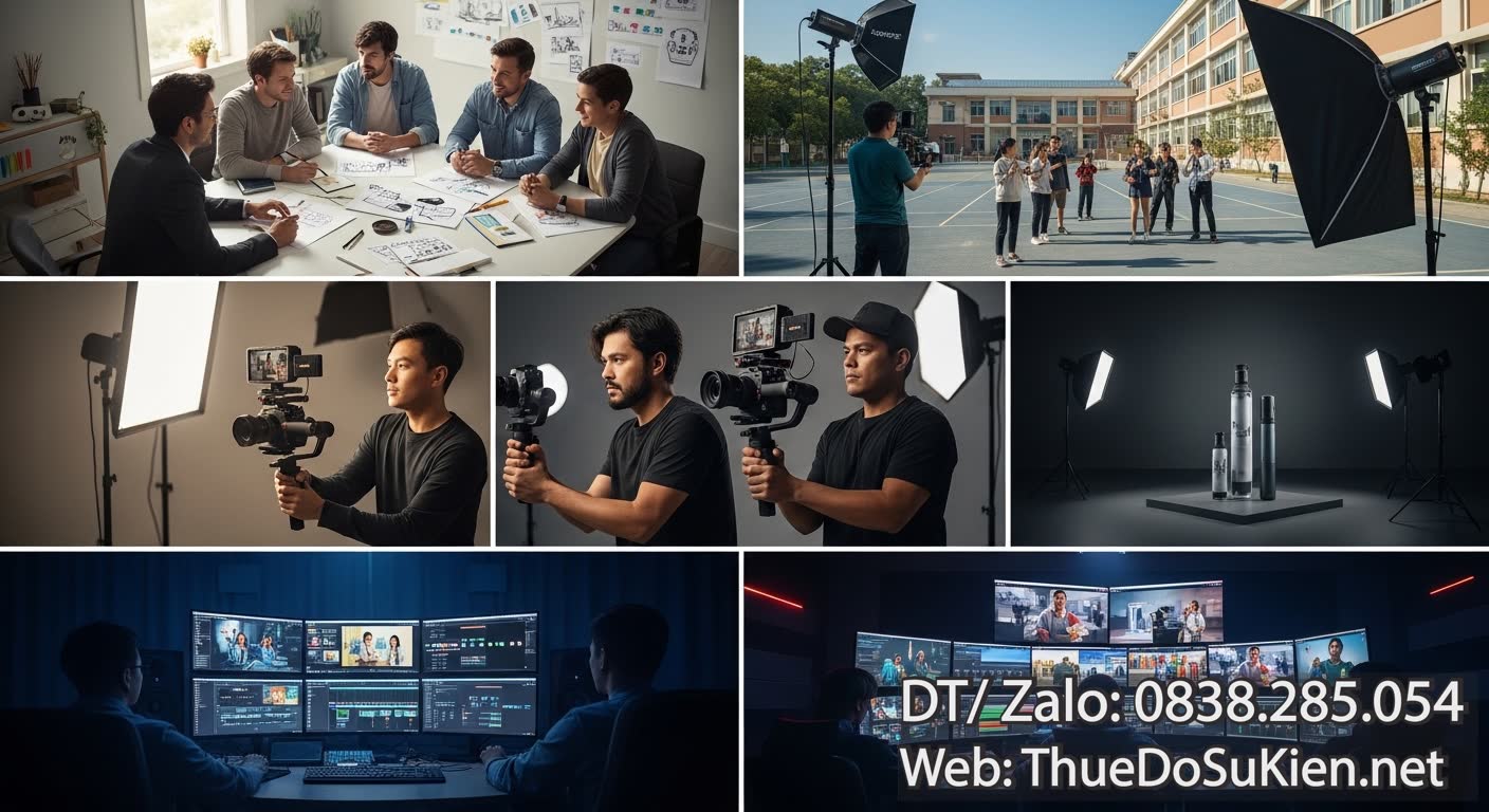 Quy trình quay TVC gấp trường học TVC sản phẩm hiệu quả và nhanh chóng