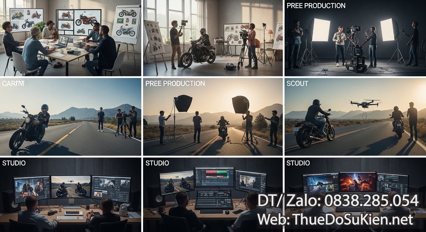 Quy Trình Sản Xuất TVC Đa Nền Tảng Xe Máy TVC 60s Chuyên Nghiệp