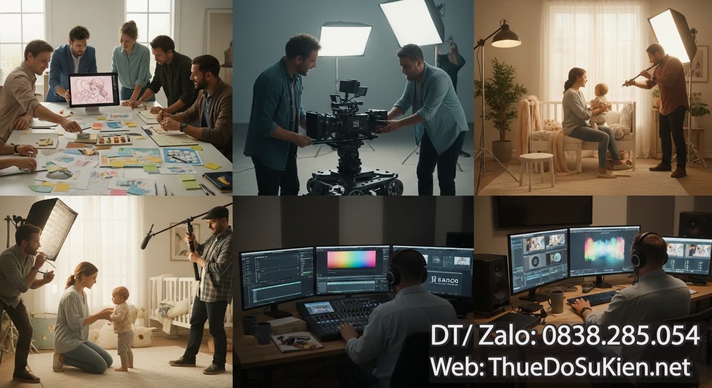 Quy Trình Sản Xuất TVC Bán Hàng Mẹ Và Bé TVC 60s Toàn Diện Từ A Đến Z