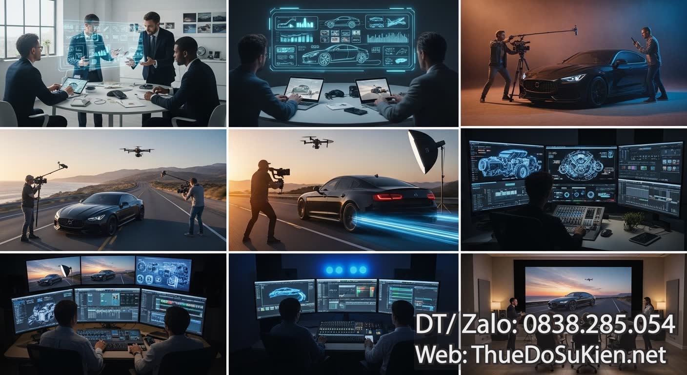 Quy Trình Sản Xuất TVC Chuyên Nghiệp Ô Tô Toàn Diện