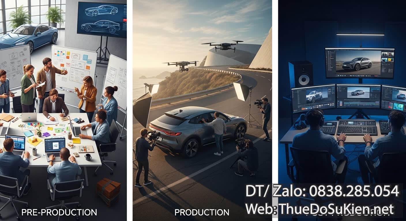 Quy Trình Sản Xuất TVC Digital Chuyên Nghiệp Của Một Agency Sản Xuất TVC Digital
Ô Tô TVC Sản Phẩm