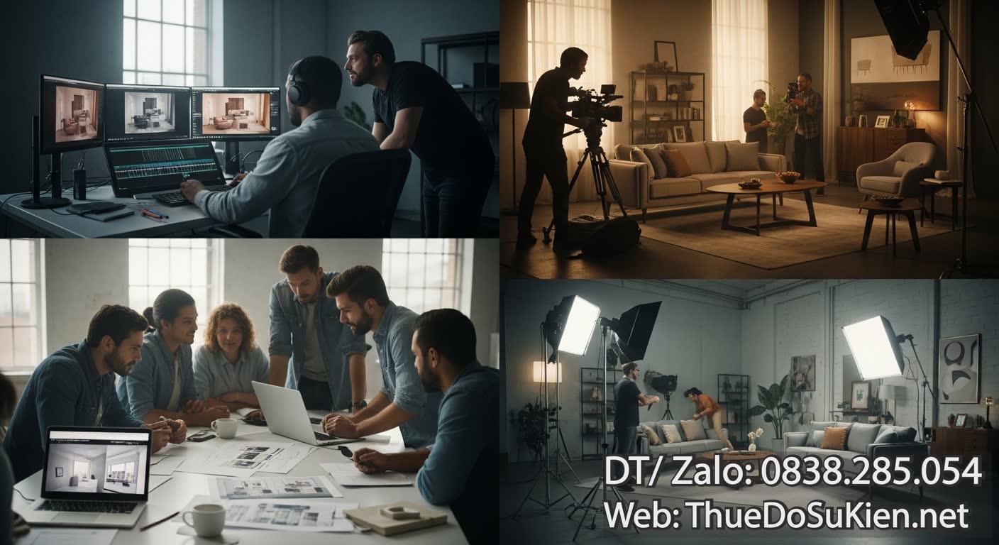 Quy Trình Sản Xuất TVC Nội Thất 60 Giây Hiệu Quả