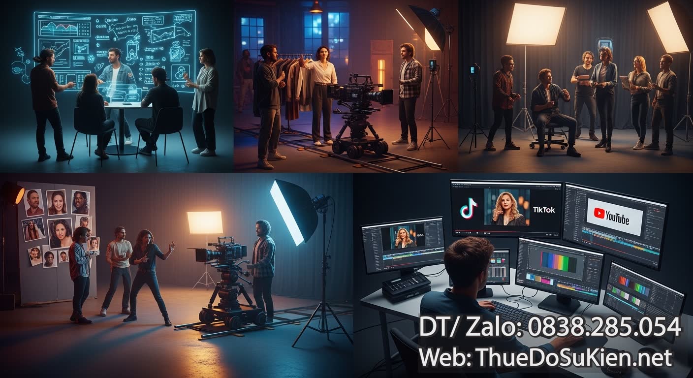 Quy Trình Sản Xuất TVC Quảng Cáo Đa Nền Tảng App TVC TikTok Chuyên Nghiệp