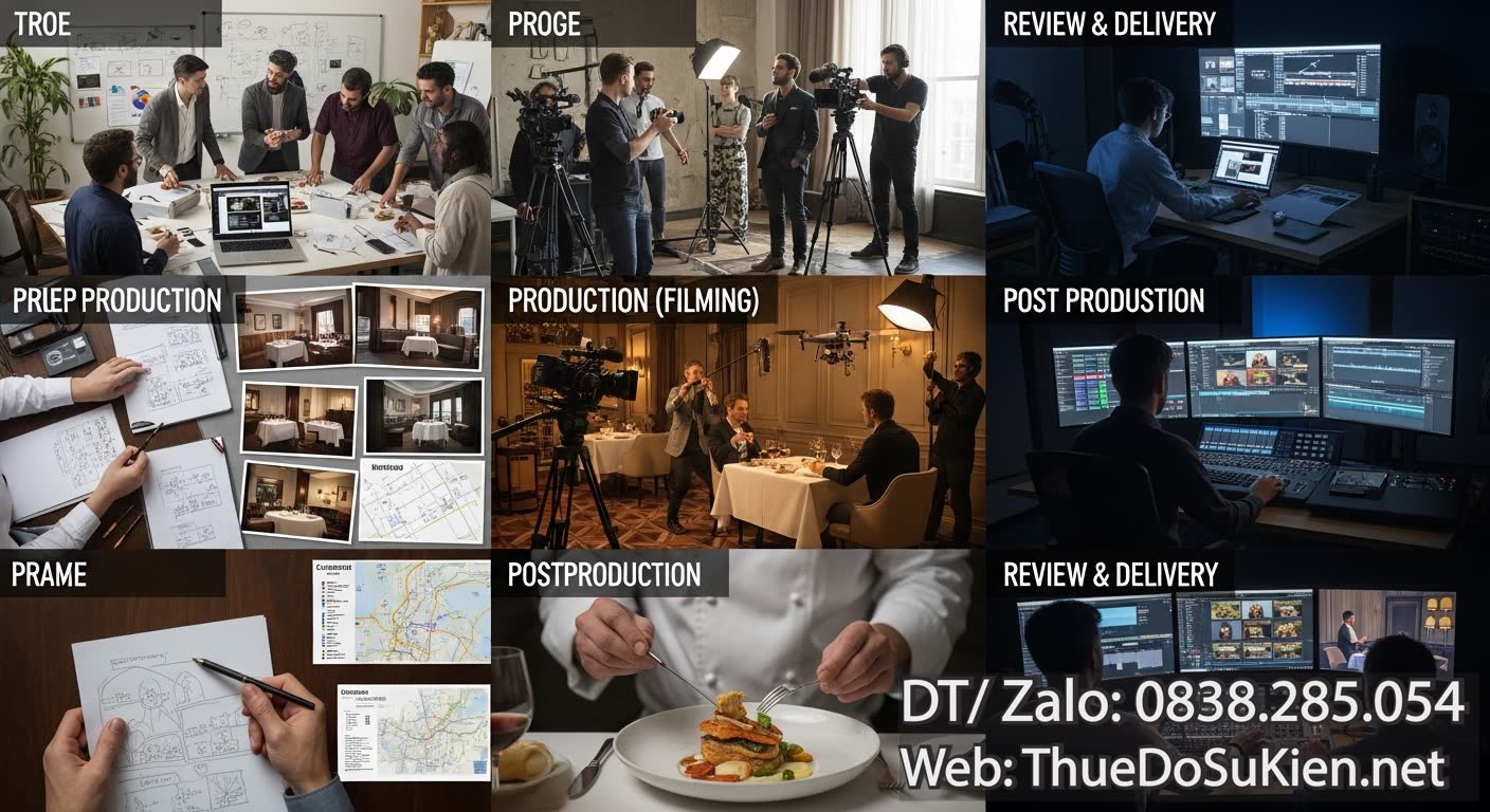 Quy Trình Sản Xuất TVC Quảng Cáo Cao Cấp Nhà Hàng TVC 30s Chuyên Nghiệp Quy Trình Sản Xuất TVC Quảng Cáo Cao Cấp Nhà Hàng TVC 30s Chuyên Nghiệp