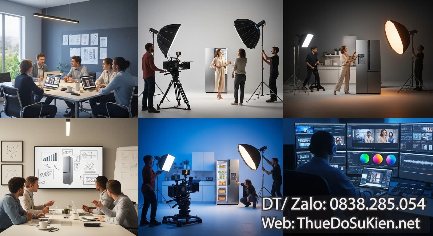 Quy Trình Sản Xuất TVC Thương Hiệu Thiết Bị Điện Máy TVC 30s Chuyên Nghiệp