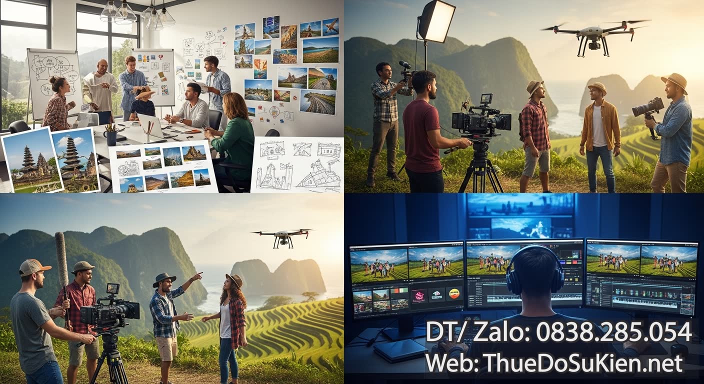 Quy trình sản xuất TVC truyền hình du lịch chuyên nghiệp Quy trình sản xuất TVC truyền hình du lịch chuyên nghiệp