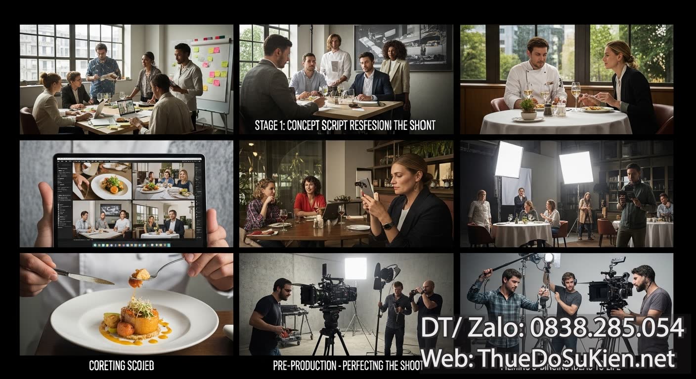 Quy Trình Sản Xuất TVC Truyền Hình Nhà Hàng TVC Thương Hiệu Chuyên Nghiệp